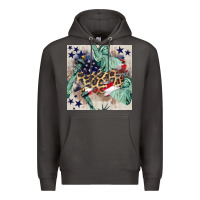 Smoke statue of liberty leopard Premium Hoodie - BundleAndBundleShop