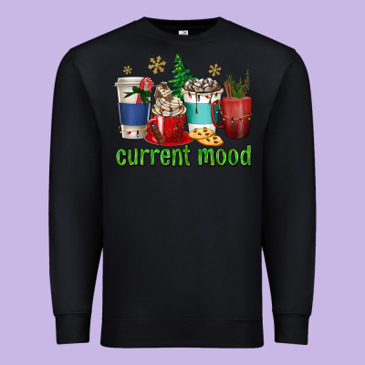 Coffee Cups Current Mood Premium Sweatshirt Designed By Texasbilliewilder