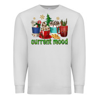 Dove Grey coffee cups current mood Premium Sweatshirt - texasbilliewilder