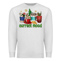 Oatmeal Heather coffee cups current mood Premium Sweatshirt - texasbilliewilder