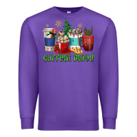 Purple coffee cups current mood Premium Sweatshirt - texasbilliewilder