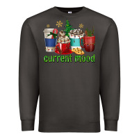 Smoke coffee cups current mood Premium Sweatshirt - texasbilliewilder