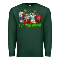 Sports Green coffee cups current mood Premium Sweatshirt - texasbilliewilder
