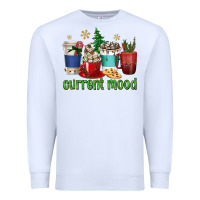 White coffee cups current mood Premium Sweatshirt - texasbilliewilder