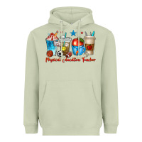 Matcha physical education teacher coffee cups Heavyweight Hoodie - texasbilliewilder