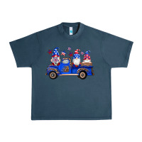 Midnight Navy american flag gnomes truck Urban Heavy Tee - Artiststas