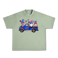 Oil Green american flag gnomes truck Urban Heavy Tee - Artiststas