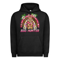 Pigment Black easter pink camouflage egg hunter  bunny rainbow Urban Hoodie - BarkalooDesign