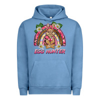 Pigment Pebble Blue easter pink camouflage egg hunter  bunny rainbow Urban Hoodie - BarkalooDesign