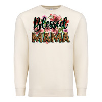 Sandshell flowers blessed mama Premium Sweatshirt - Zillion Design Studio