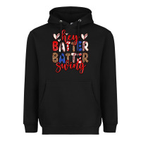 Black hey batter batter swing Heavyweight Hoodie - Zillion Design Studio