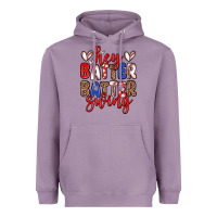 Lavender hey batter batter swing Heavyweight Hoodie - Zillion Design Studio