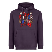 Plum hey batter batter swing Heavyweight Hoodie - Zillion Design Studio