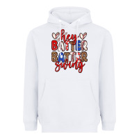 White hey batter batter swing Heavyweight Hoodie - Zillion Design Studio
