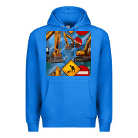 True Royal excavator seamless pattern Premium Hoodie - BundleAndBundleShop