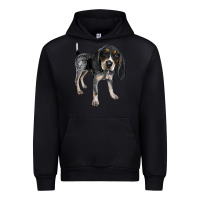 Foreset Green bluetick coonhound Urban Hoodie - LillyAllenDesigns