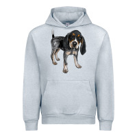 Heather Grey bluetick coonhound Urban Hoodie - LillyAllenDesigns