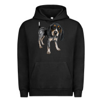 Pigment Black bluetick coonhound Urban Hoodie - LillyAllenDesigns