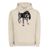 Pigment French Oak bluetick coonhound Urban Hoodie - LillyAllenDesigns