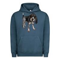 Pigment Midnight Navy bluetick coonhound Urban Hoodie - LillyAllenDesigns