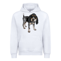 White bluetick coonhound Urban Hoodie - LillyAllenDesigns
