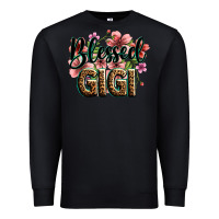 Black flowers blessed gigi Premium Sweatshirt - Zillion Design Studio