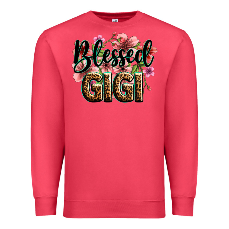 Flowers Blessed Gigi Premium Sweatshirt by Zillion Design Studio | Teevron