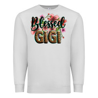 Dove Grey flowers blessed gigi Premium Sweatshirt - Zillion Design Studio