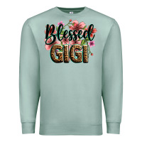 Seafoam flowers blessed gigi Premium Sweatshirt - Zillion Design Studio