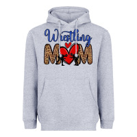Heather Grey wrestling mom Heavyweight Hoodie - Zillion Design Studio