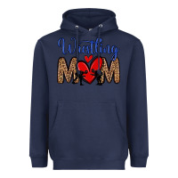 Navy wrestling mom Heavyweight Hoodie - Zillion Design Studio