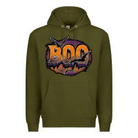 Army Green boo Premium Hoodie - JahusDesignShop