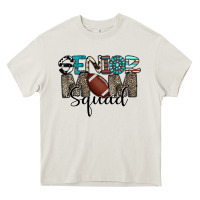 Cream senior mom squad football design Heavy Core Tee - CowhideDigitalArt