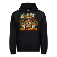 Foreset Green easter egg hunter  rabbit rainbow Urban Hoodie - BarkalooDesign