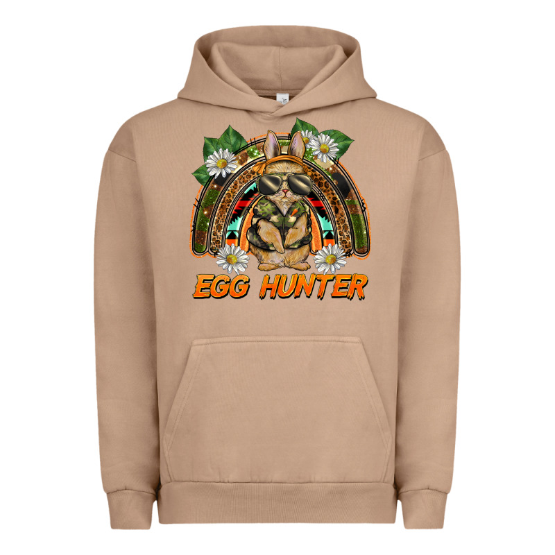 Easter Egg Hunter  Rabbit Rainbow Urban Hoodie by BarkalooDesign | Teevron