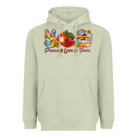 Matcha peace love teach Heavyweight Hoodie - texasbilliewilder