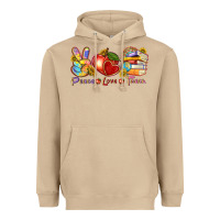 Mushroom peace love teach Heavyweight Hoodie - texasbilliewilder