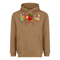 Toasted Coconut peace love teach Heavyweight Hoodie - texasbilliewilder