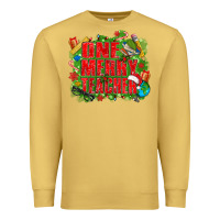 Antique Gold one merry teacher Premium Sweatshirt - texasbilliewilder