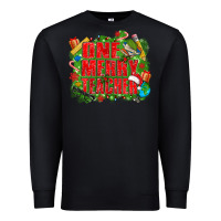 Black one merry teacher Premium Sweatshirt - texasbilliewilder