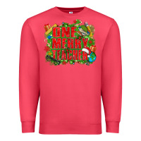 Cardinal one merry teacher Premium Sweatshirt - texasbilliewilder