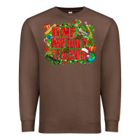 Chestnut one merry teacher Premium Sweatshirt - texasbilliewilder