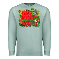 Seafoam one merry teacher Premium Sweatshirt - texasbilliewilder