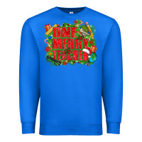 True Royal one merry teacher Premium Sweatshirt - texasbilliewilder