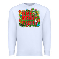 White one merry teacher Premium Sweatshirt - texasbilliewilder