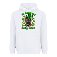 White st.patrick's day my shepherd is my lucky charm Heavyweight Hoodie - RanaPortraitStore