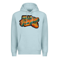 Blue Mist hello pumpkin black Premium Hoodie - JahusDesignShop