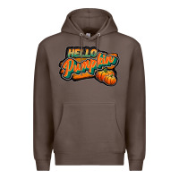 Coffee hello pumpkin black Premium Hoodie - JahusDesignShop