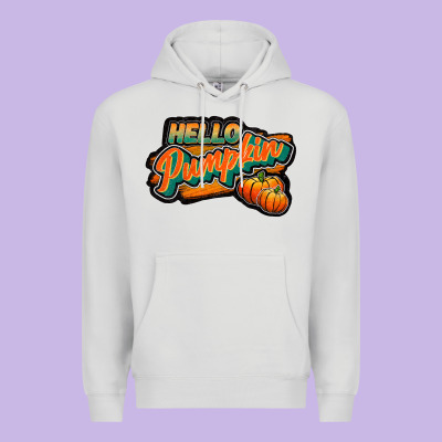 Hello Pumpkin Black Premium Hoodie Designed By Jahusdesignshop