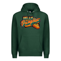 Sports Green hello pumpkin black Premium Hoodie - JahusDesignShop